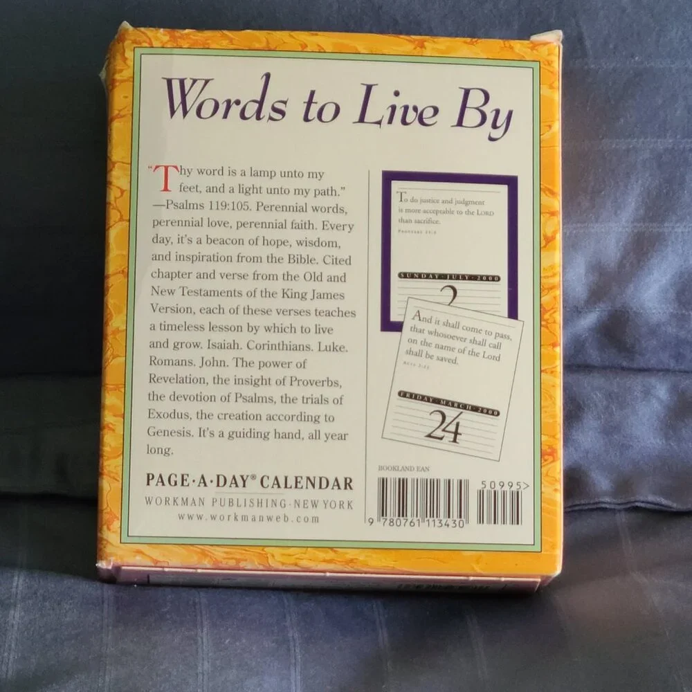 365 Bible Verses a Year Calendar 2000 - Same as 2028